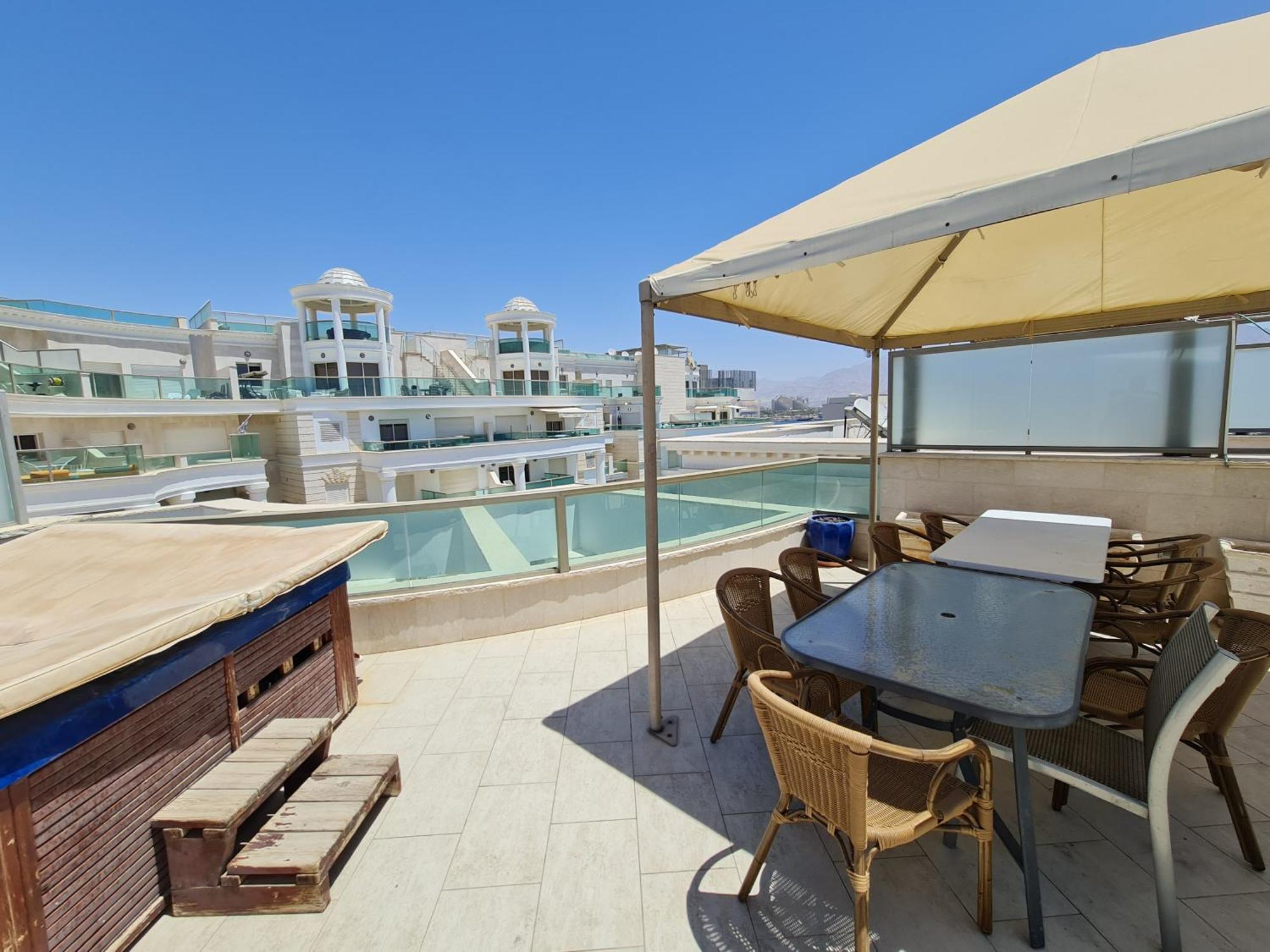 Ferienwohnung Palmore Top Luxury Penthause With Juccuzi First Line Of The Seaside Eilat Exterior foto