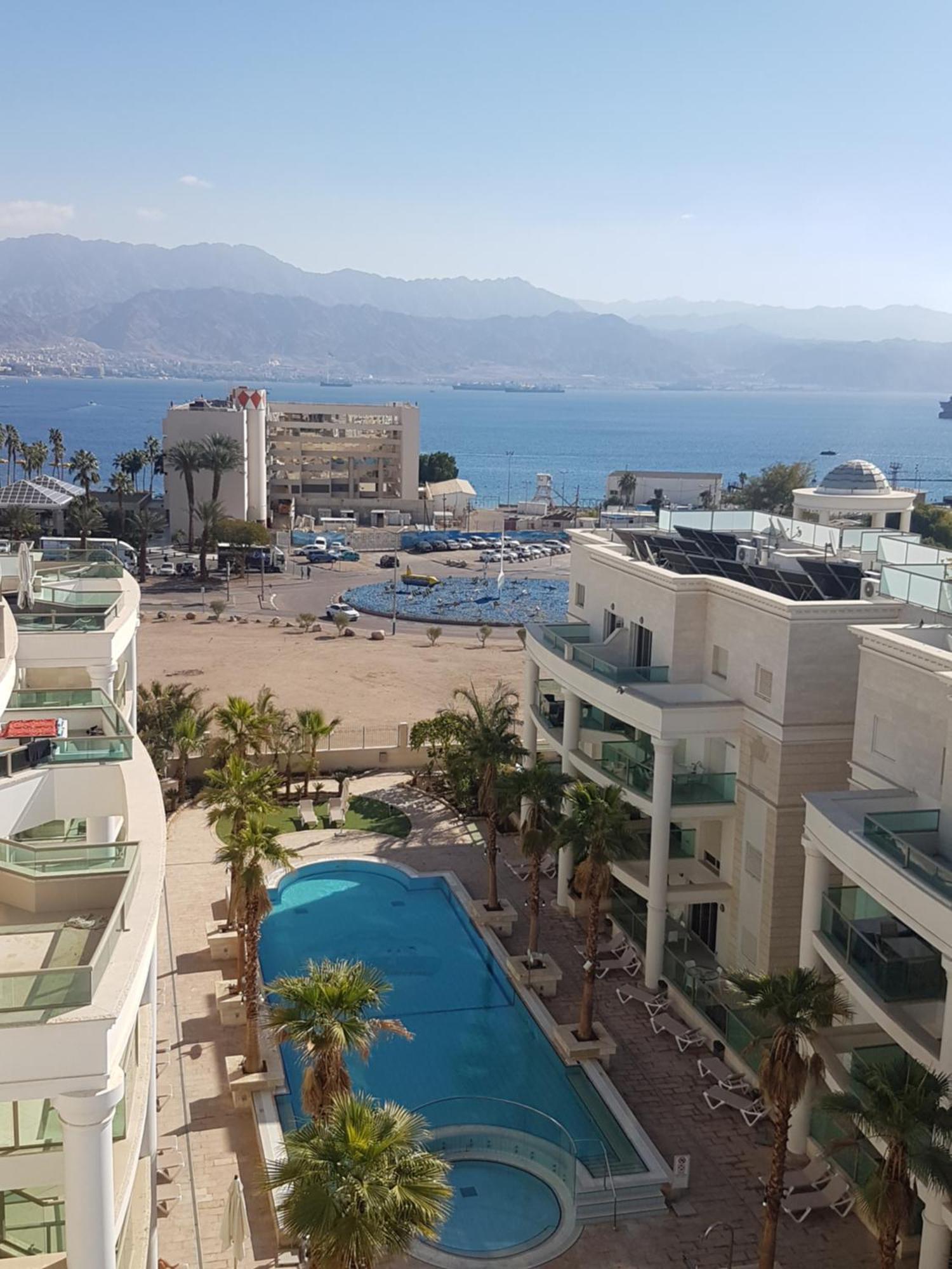 Ferienwohnung Palmore Top Luxury Penthause With Juccuzi First Line Of The Seaside Eilat Exterior foto