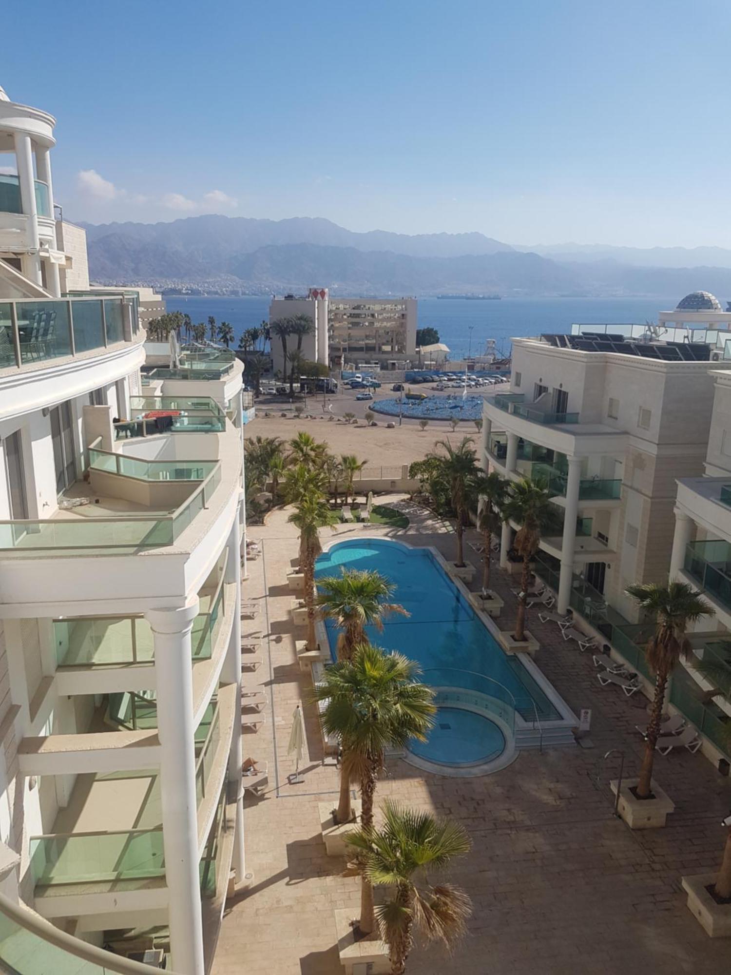 Ferienwohnung Palmore Top Luxury Penthause With Juccuzi First Line Of The Seaside Eilat Exterior foto